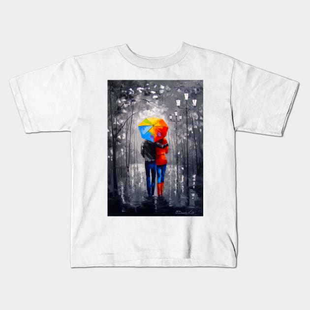 Bright walk Kids T-Shirt by OLHADARCHUKART